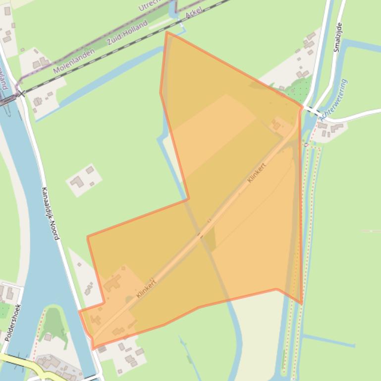 Kaart van postcodegebied 4241TD.