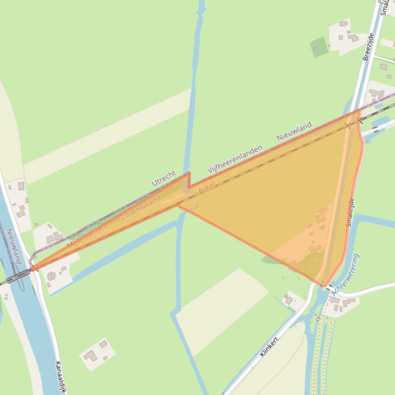 Kaart van postcodegebied 4241TE.