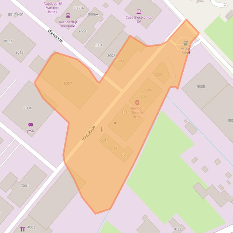 Kaart van postcodegebied 4241WP.