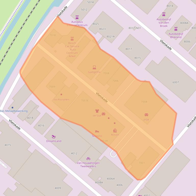 Kaart van postcodegebied 4241WR.