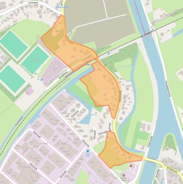 Kaart van postcodegebied 4241XH.