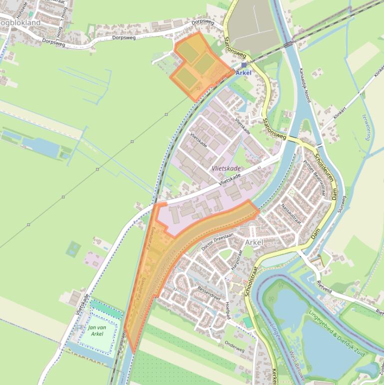 Kaart van postcodegebied 4241XS.