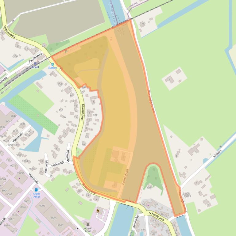 Kaart van postcodegebied 4241XT.