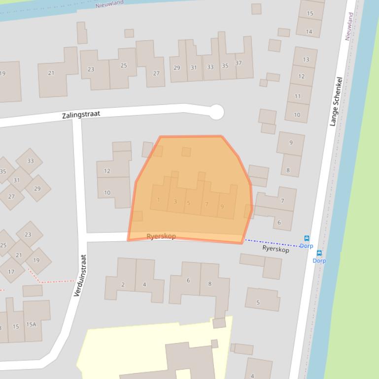 Kaart van postcodegebied 4243HA.