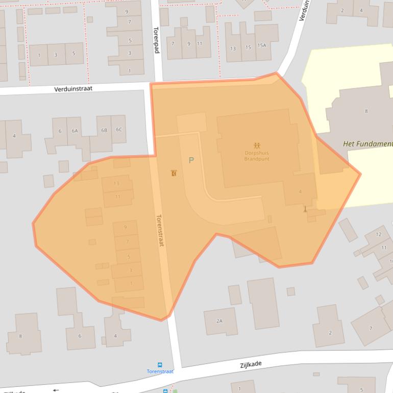 Kaart van postcodegebied 4243JA.