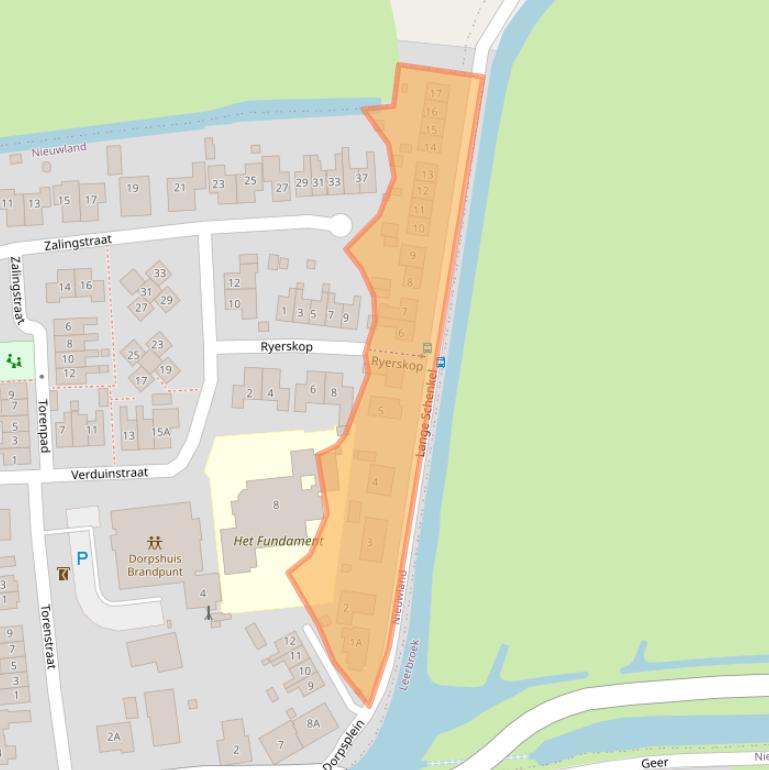 Kaart van postcodegebied 4243JB.