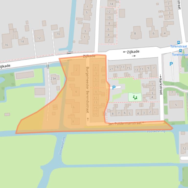 Kaart van postcodegebied 4243JG.