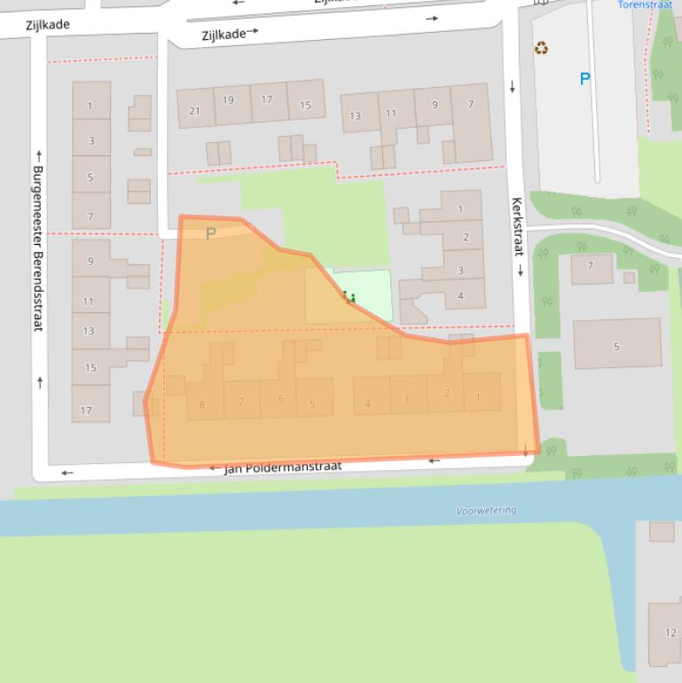 Kaart van postcodegebied 4243JH.