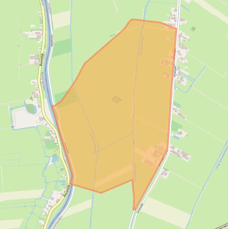 Kaart van postcodegebied 4243JN.