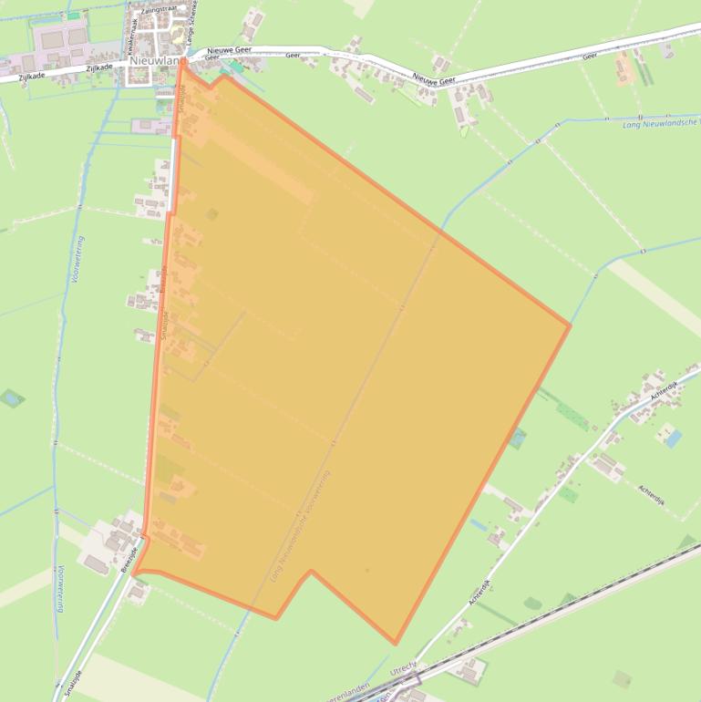 Kaart van postcodegebied 4243JP.