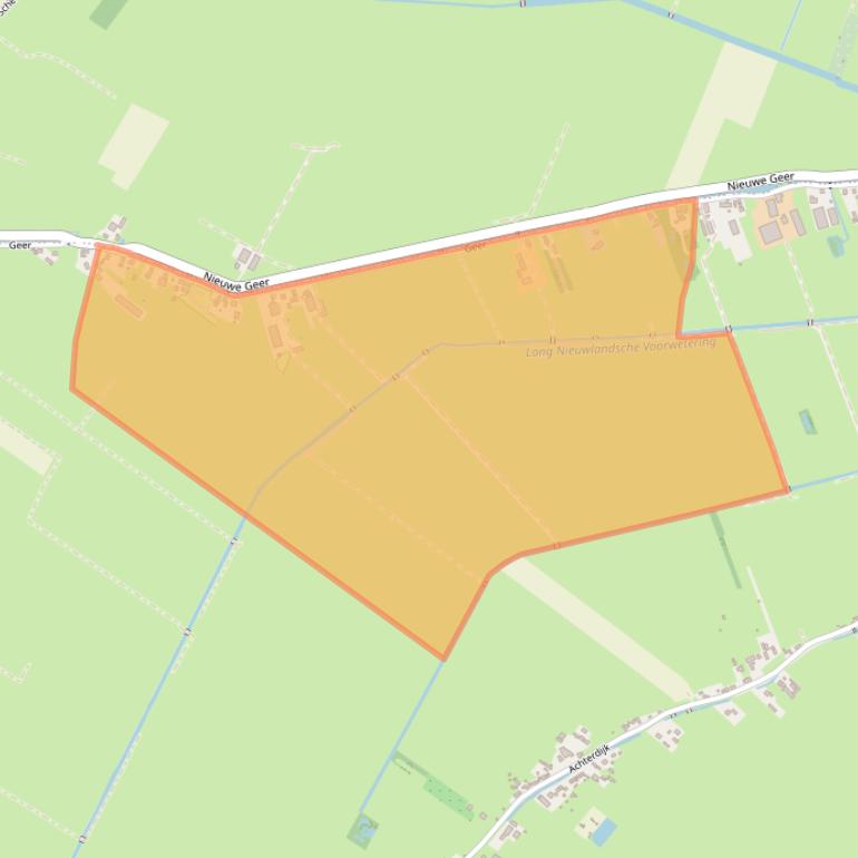 Kaart van postcodegebied 4243JS.