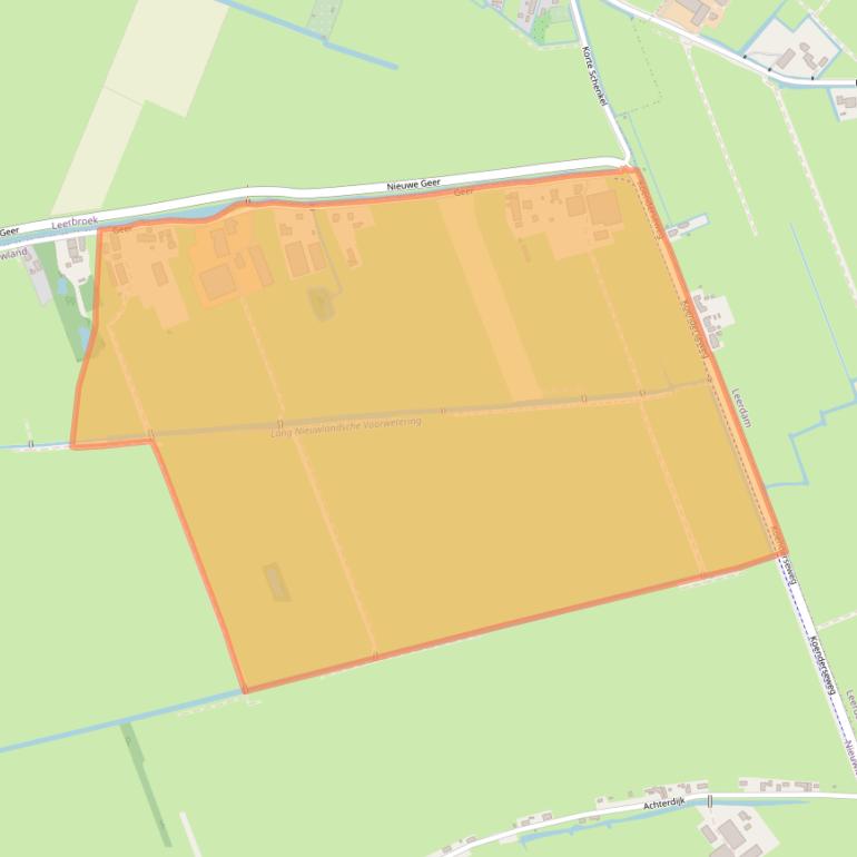 Kaart van postcodegebied 4243JT.