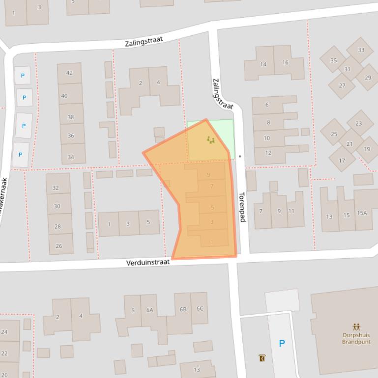 Kaart van postcodegebied 4243JW.