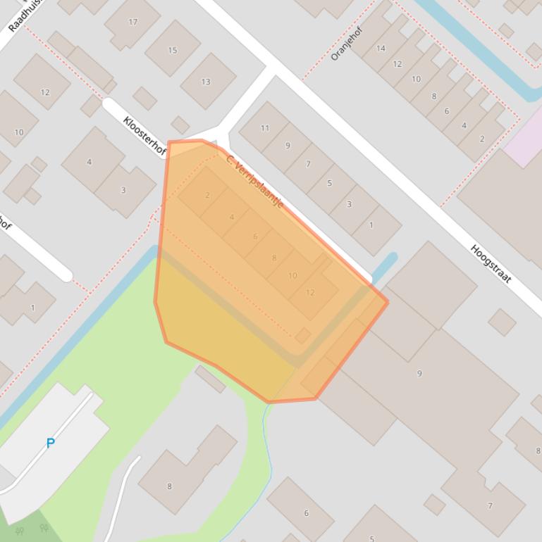 Kaart van postcodegebied 4245KE.