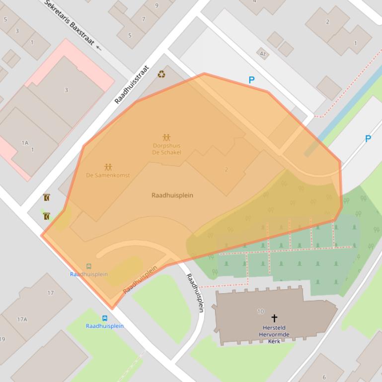 Kaart van postcodegebied 4245KJ.