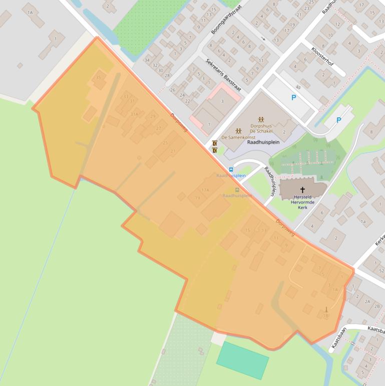 Kaart van postcodegebied 4245KN.