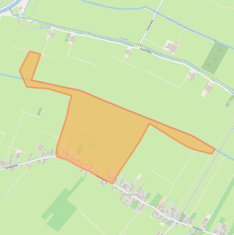 Kaart van postcodegebied 4245TV.