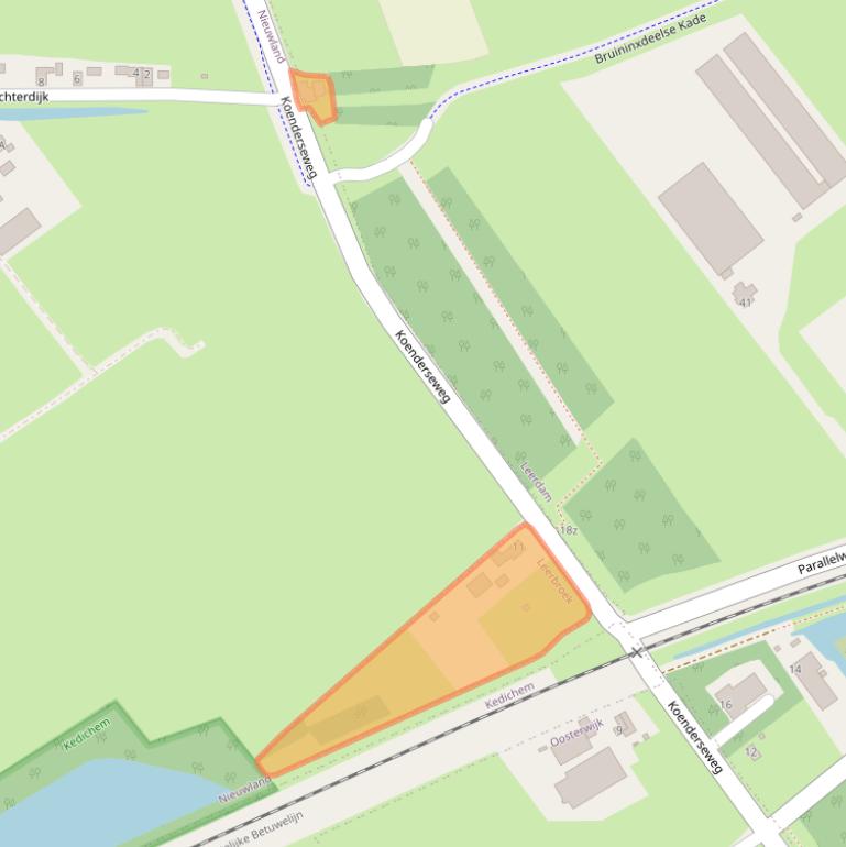 Kaart van postcodegebied 4245TZ.