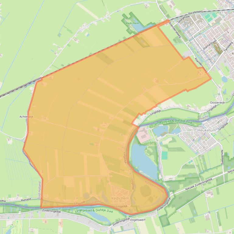 Kaart van postcodegebied 4247.