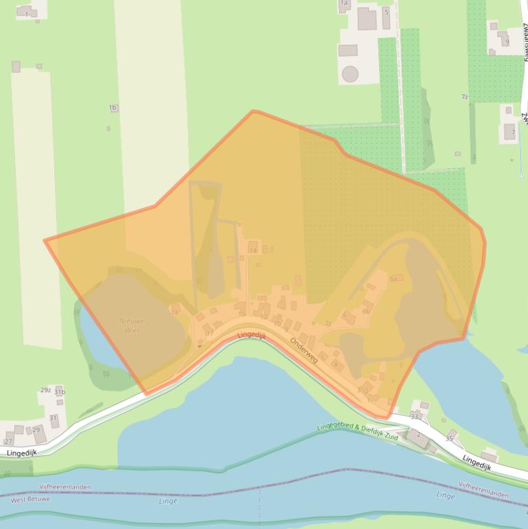 Kaart van postcodegebied 4247EJ.