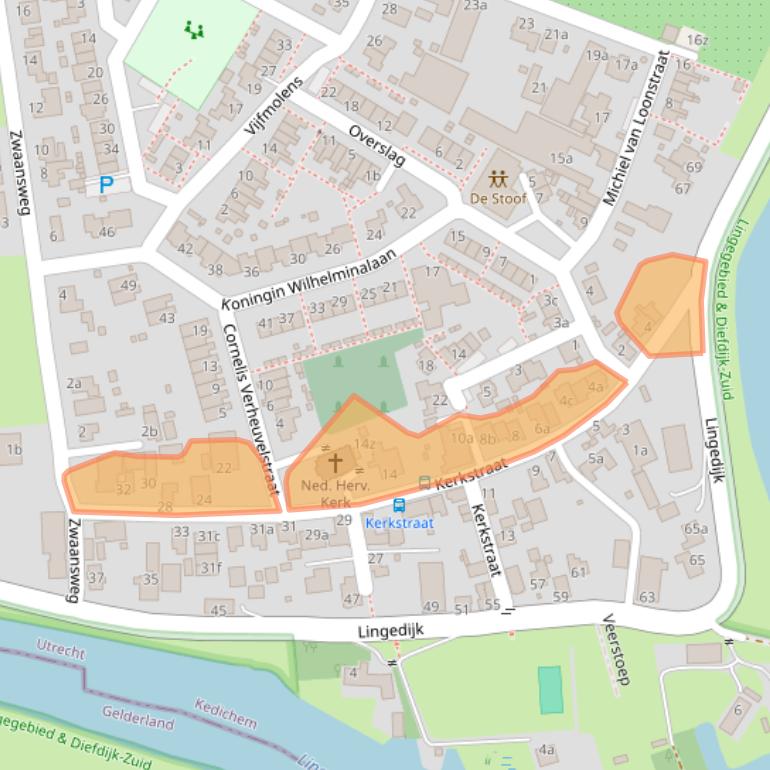 Kaart van postcodegebied 4247EL.