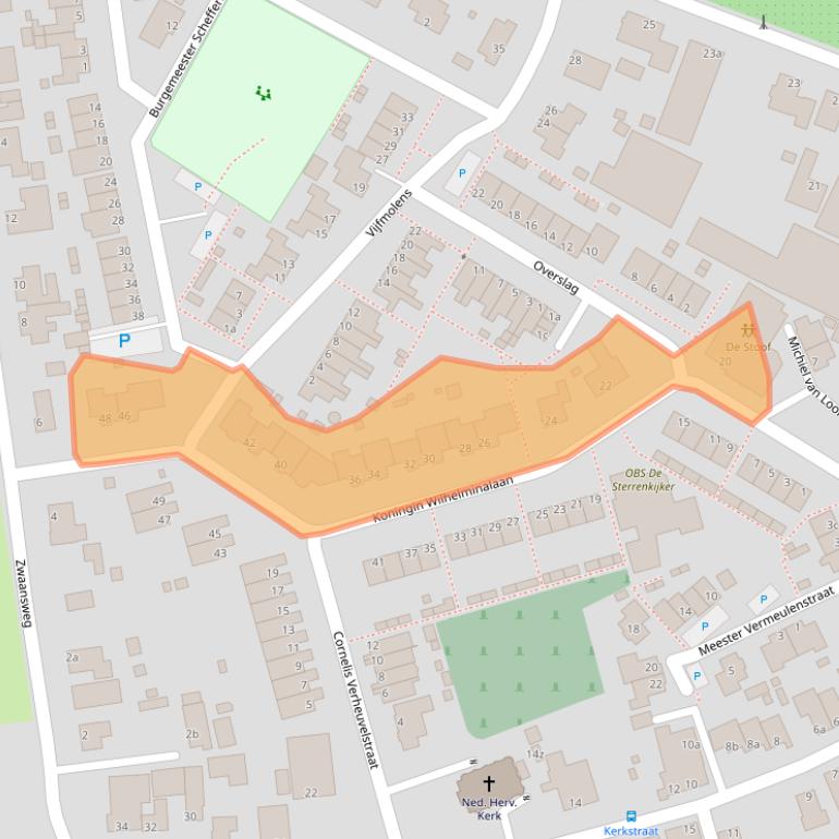 Kaart van postcodegebied 4247EN.