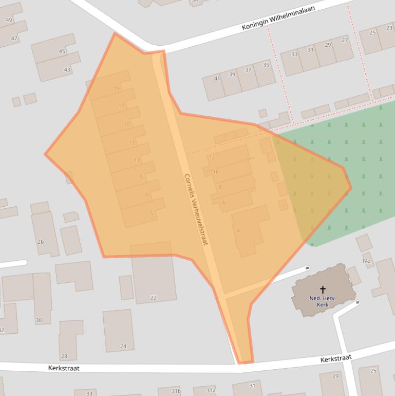 Kaart van postcodegebied 4247EP.