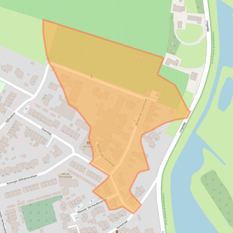 Kaart van postcodegebied 4247ES.