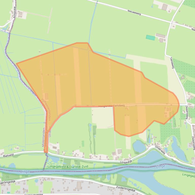 Kaart van postcodegebied 4247EW.