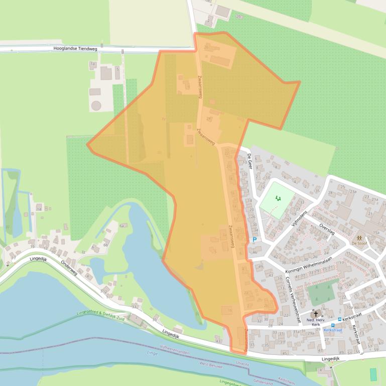 Kaart van postcodegebied 4247EX.