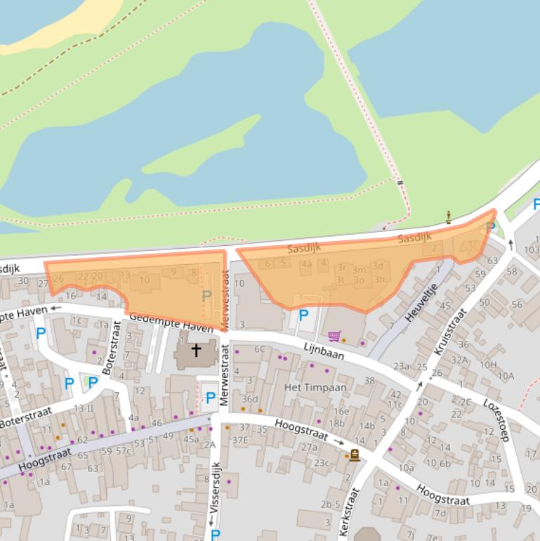 Kaart van postcodegebied 4251AA.