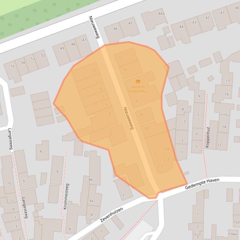 Kaart van postcodegebied 4251AG.