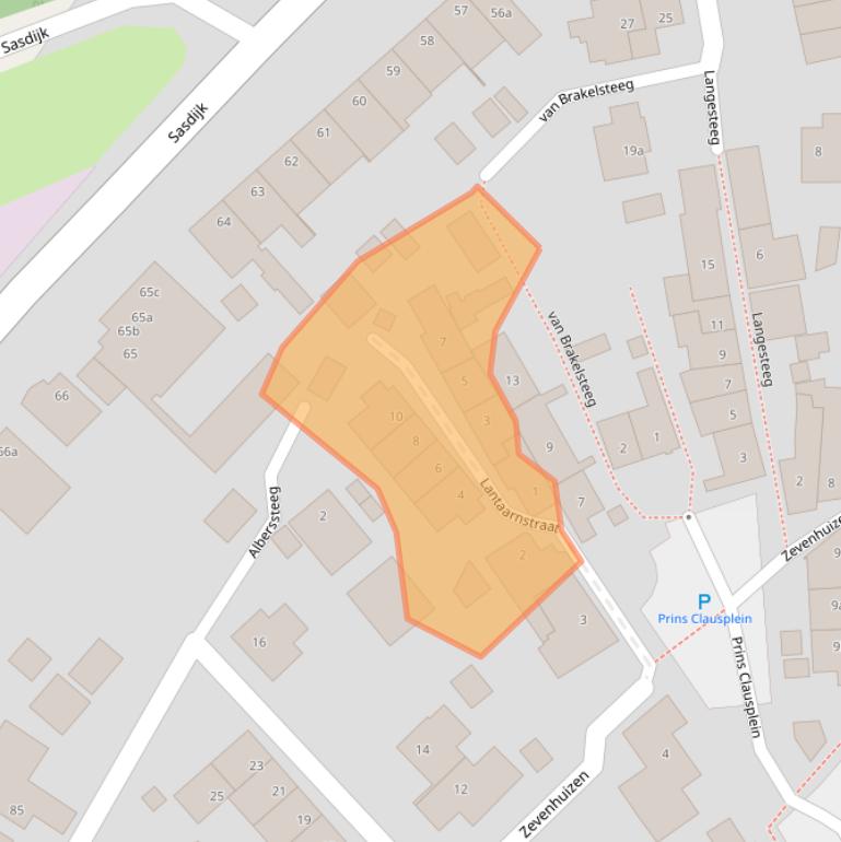 Kaart van postcodegebied 4251AR.