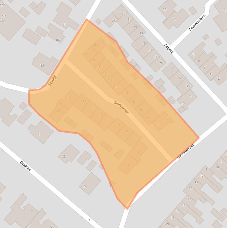 Kaart van postcodegebied 4251AV.