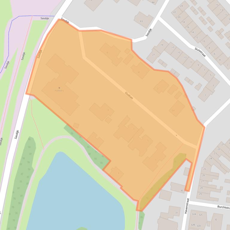 Kaart van postcodegebied 4251AW.