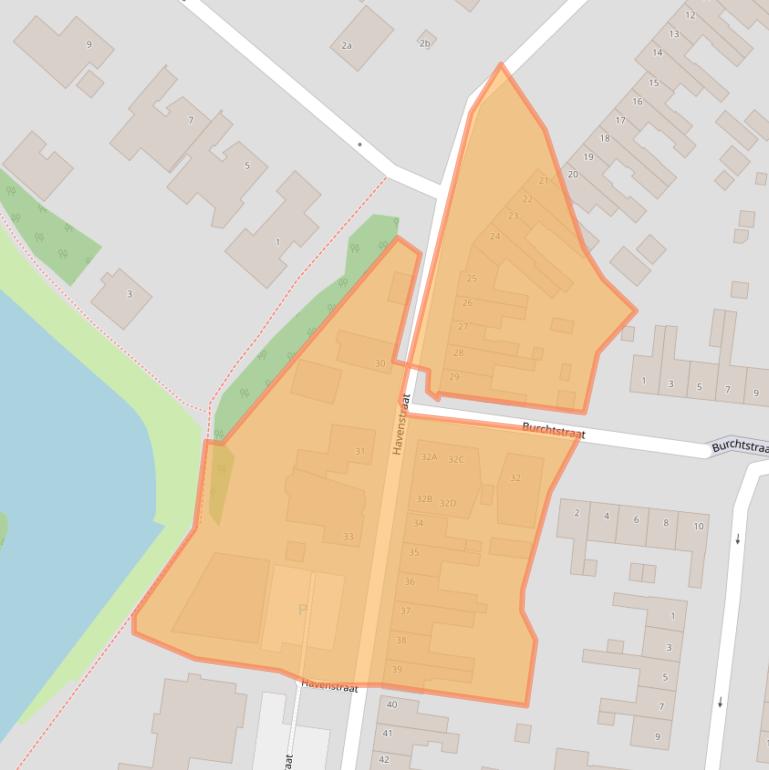 Kaart van postcodegebied 4251BC.