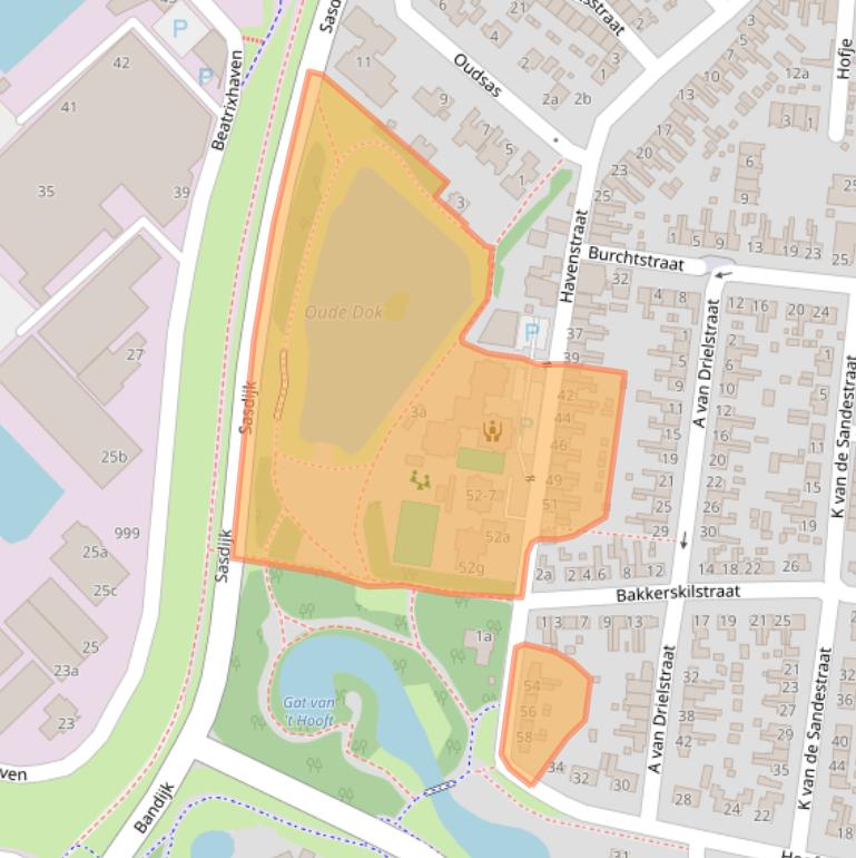 Kaart van postcodegebied 4251BD.