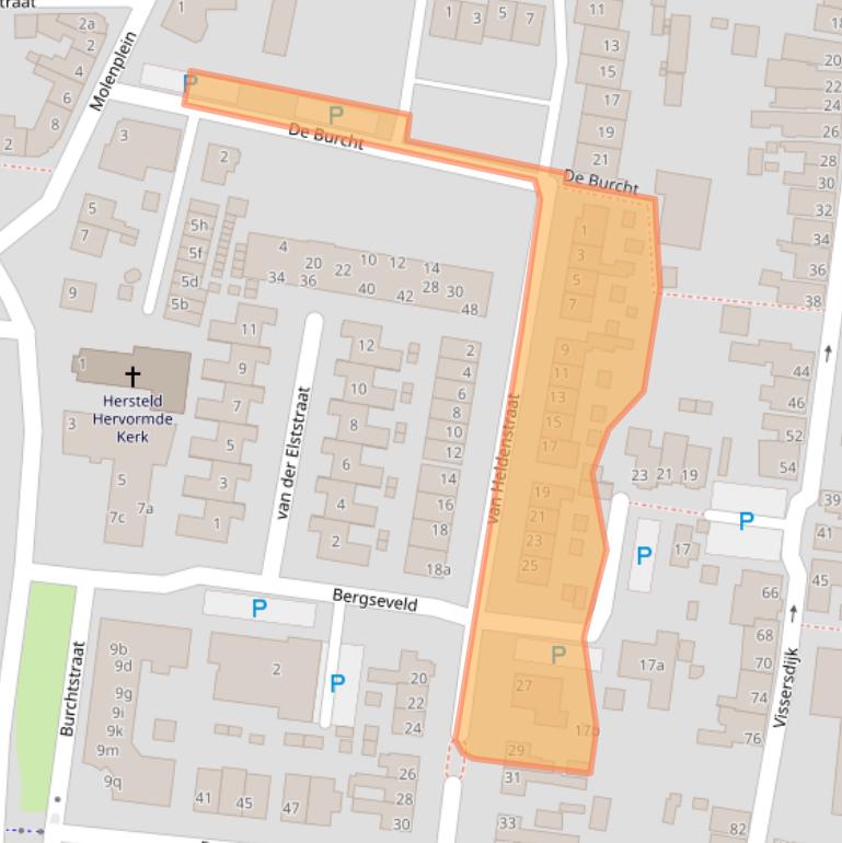 Kaart van postcodegebied 4251BM.