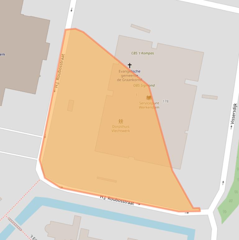 Kaart van postcodegebied 4251BZ.