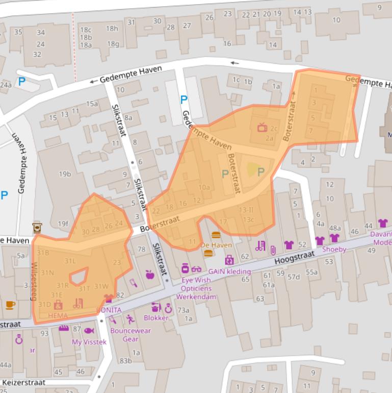 Kaart van postcodegebied 4251CC.