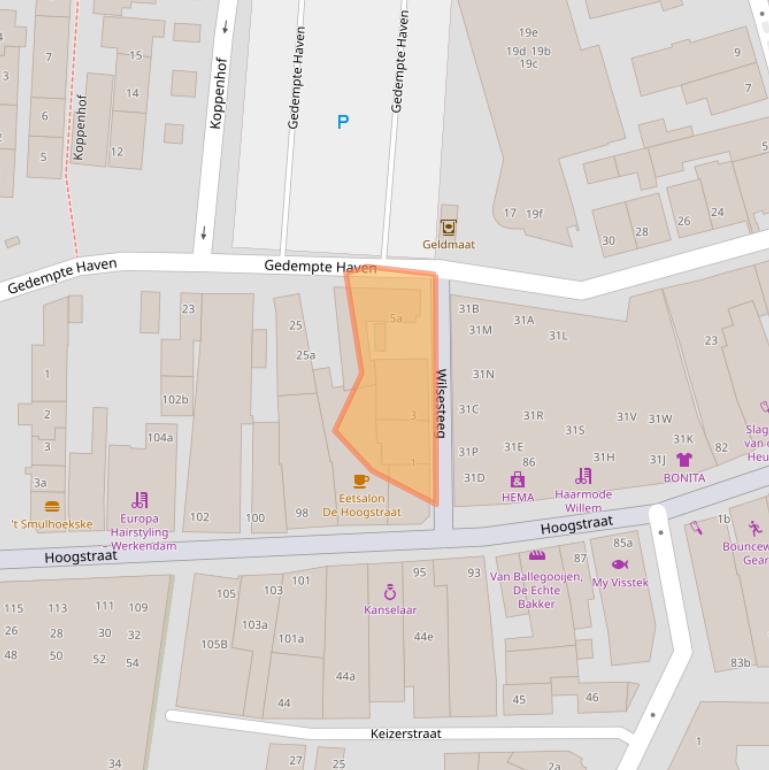 Kaart van postcodegebied 4251CE.