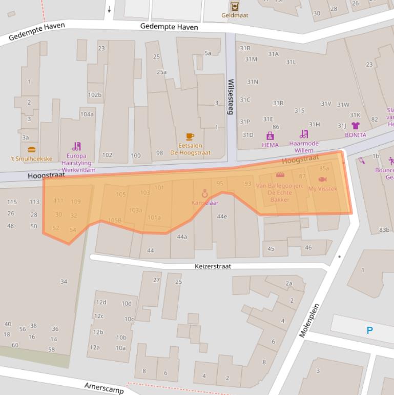 Kaart van postcodegebied 4251CK.