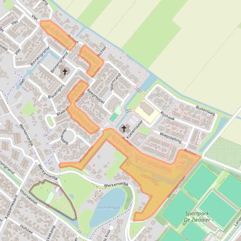 Kaart van postcodegebied 4251DB.