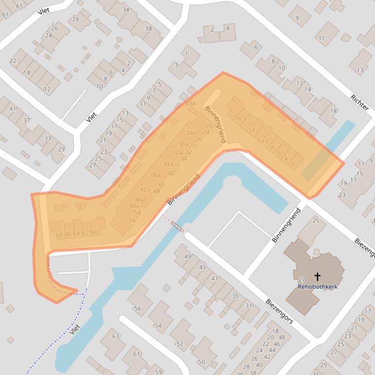 Kaart van postcodegebied 4251DH.