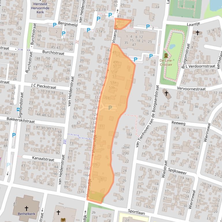 Kaart van postcodegebied 4251EB.