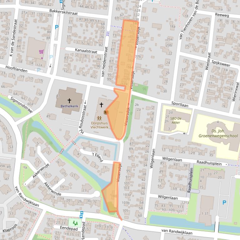 Kaart van postcodegebied 4251EH.