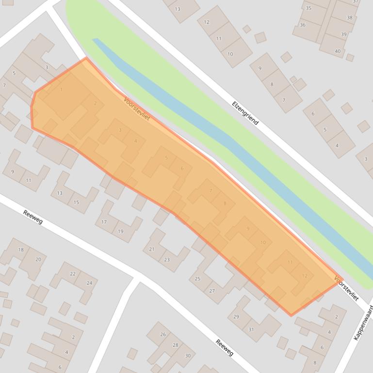 Kaart van postcodegebied 4251EW.