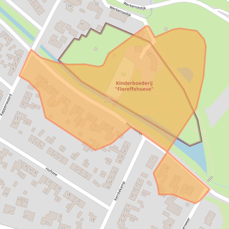 Kaart van postcodegebied 4251EX.