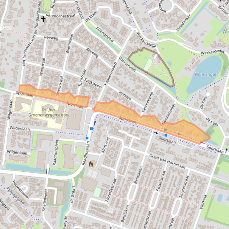 Kaart van postcodegebied 4251GC.