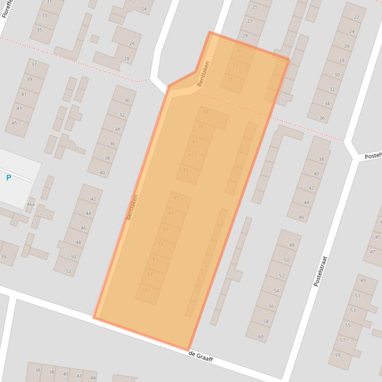 Kaart van postcodegebied 4251GT.